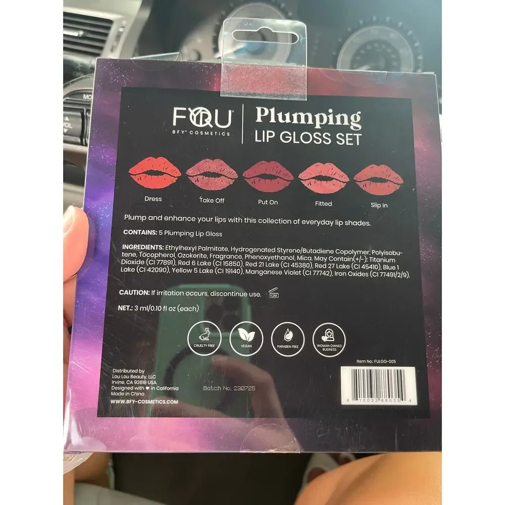 NWT BFY Cosmetics plumping lip gloss